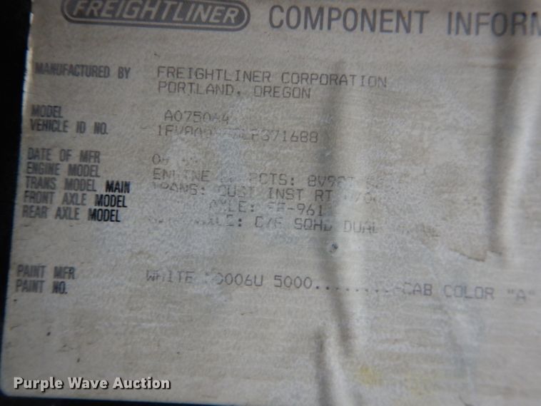 image for item DG5860 1990 Freightliner COE semi truck