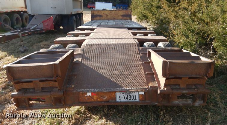 image for item DG5871 1977 Heavy Haul HS35 drop deck equipment trailer