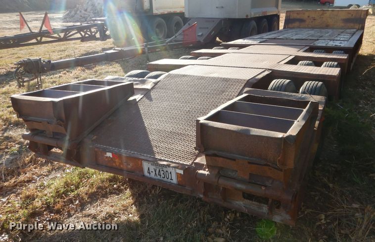 image for item DG5871 1977 Heavy Haul HS35 drop deck equipment trailer