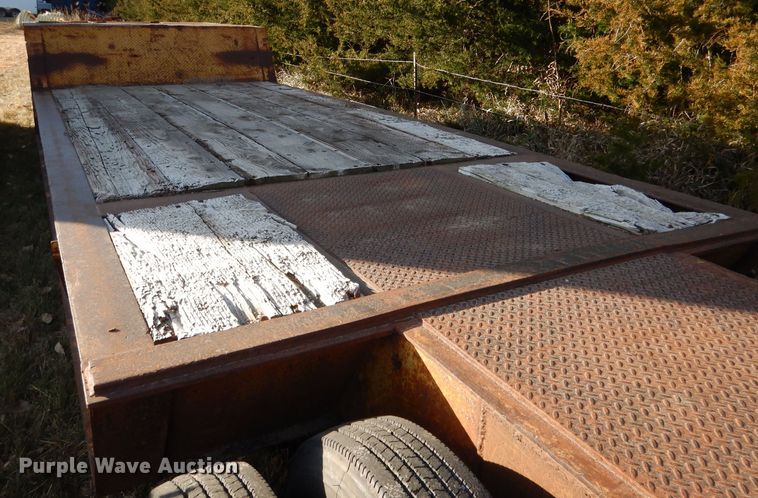 image for item DG5871 1977 Heavy Haul HS35 drop deck equipment trailer