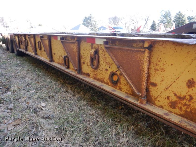 image for item DG5871 1977 Heavy Haul HS35 drop deck equipment trailer