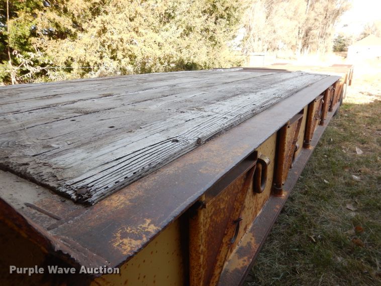 image for item DG5871 1977 Heavy Haul HS35 drop deck equipment trailer