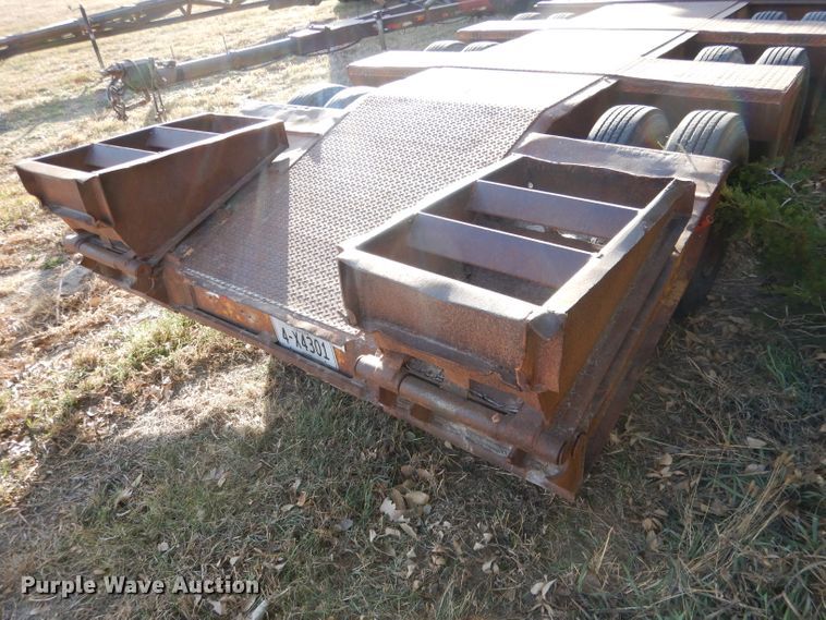 image for item DG5871 1977 Heavy Haul HS35 drop deck equipment trailer