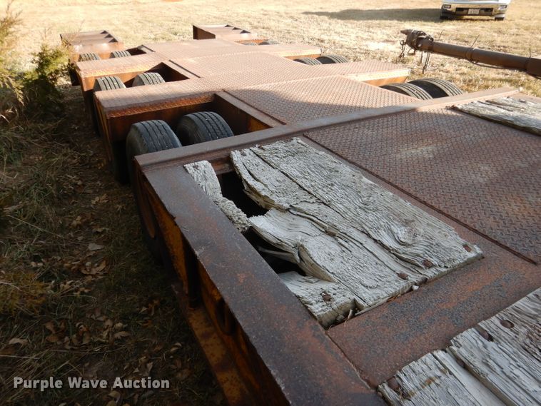 image for item DG5871 1977 Heavy Haul HS35 drop deck equipment trailer