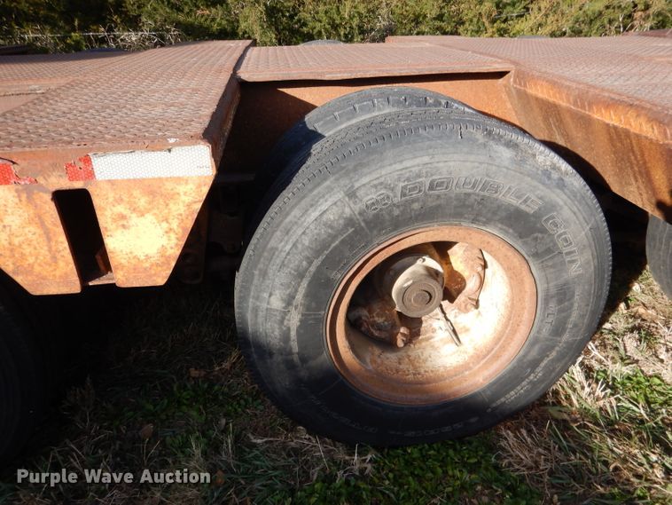 image for item DG5871 1977 Heavy Haul HS35 drop deck equipment trailer