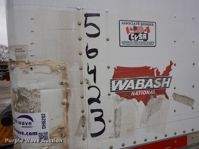 image for item DH6202 2005 Wabash dry van trailer