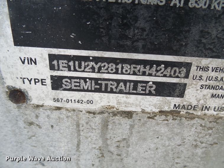 image for item DI0733 2008 East live bottom trailer