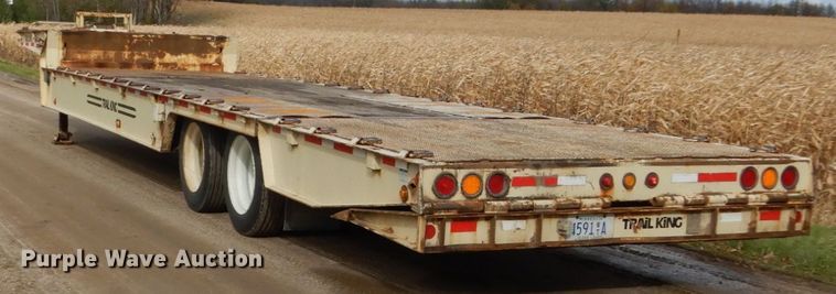 image for item EC9042 2008 Trail King TK70HT-432 drop deck equipment trailer