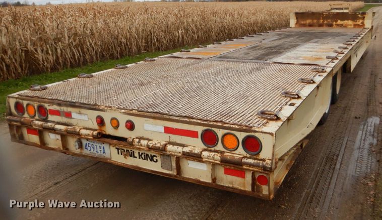 image for item EC9042 2008 Trail King TK70HT-432 drop deck equipment trailer