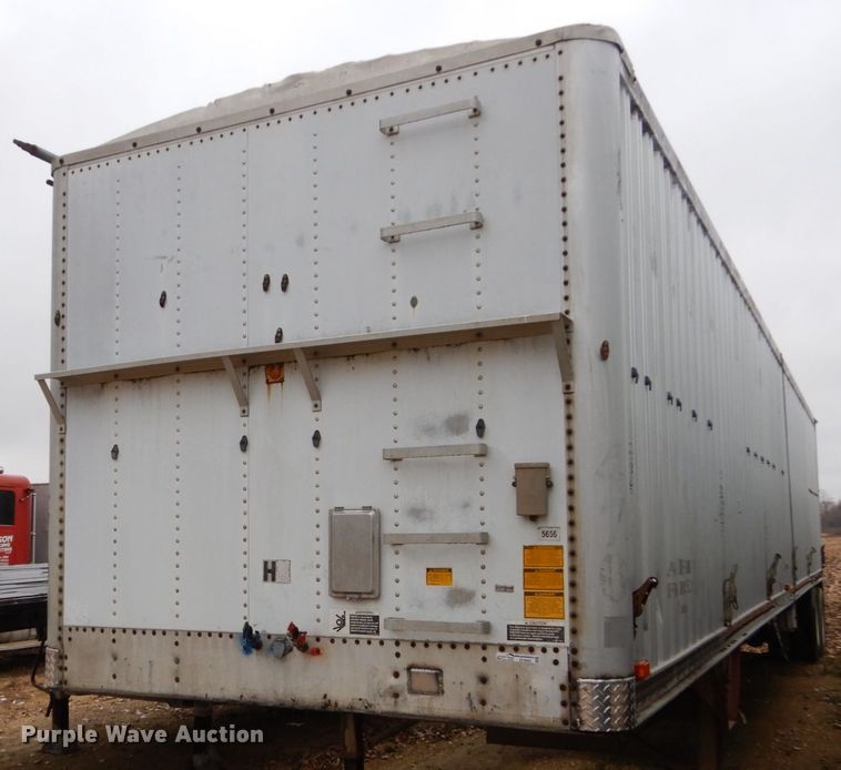 image for item EC9095 1990 Wilson double hopper bottom grain trailer