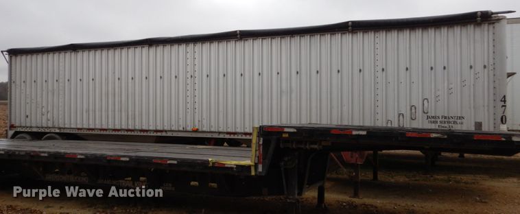 image for item EC9095 1990 Wilson double hopper bottom grain trailer