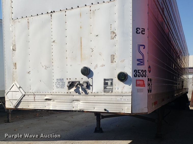 image for item ET9952 1998 Utility dry van trailer