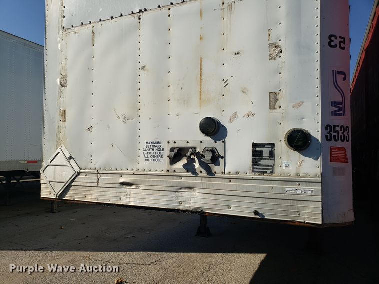 image for item ET9952 1998 Utility dry van trailer