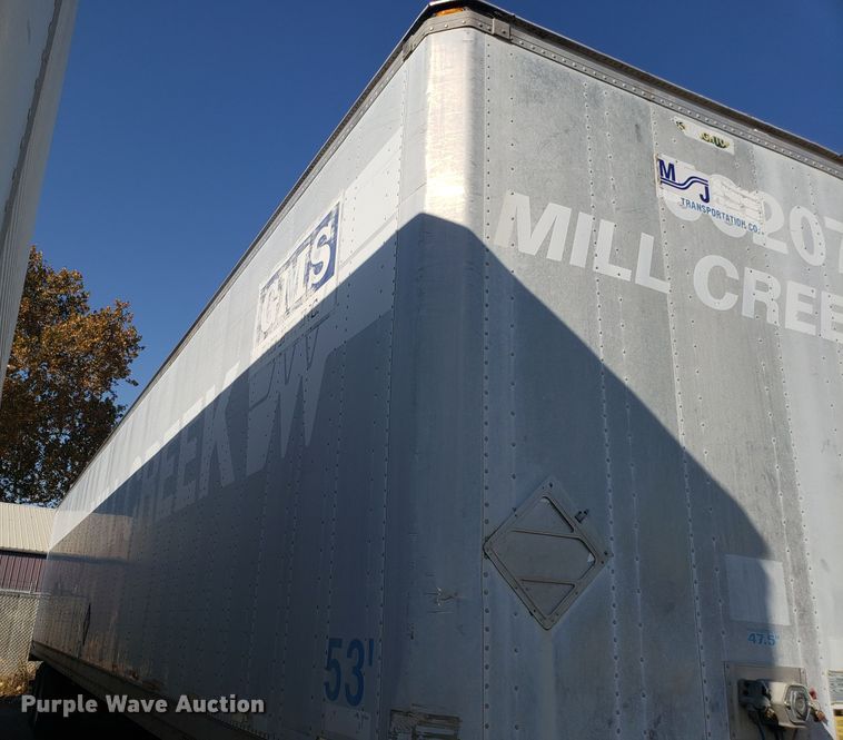 image for item ET9954 1997 Stoughton dry van trailer