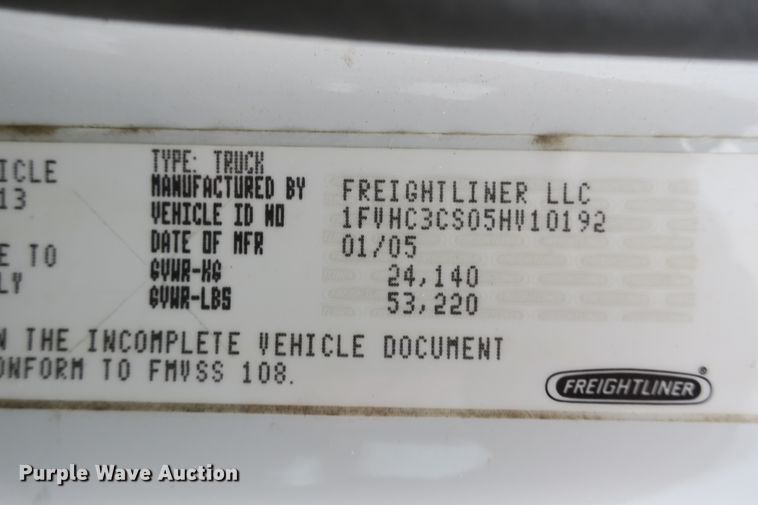 image for item DB10150 2005 Freightliner Business Class M2 roll-off container truck