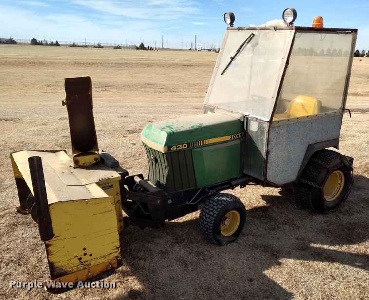 image for item DE1312 John Deere 430 lawn mower