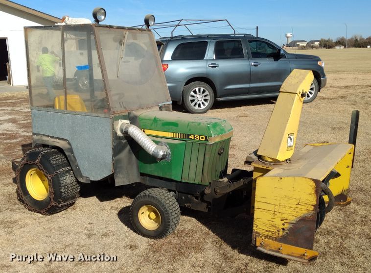 image for item DE1312 John Deere 430 lawn mower