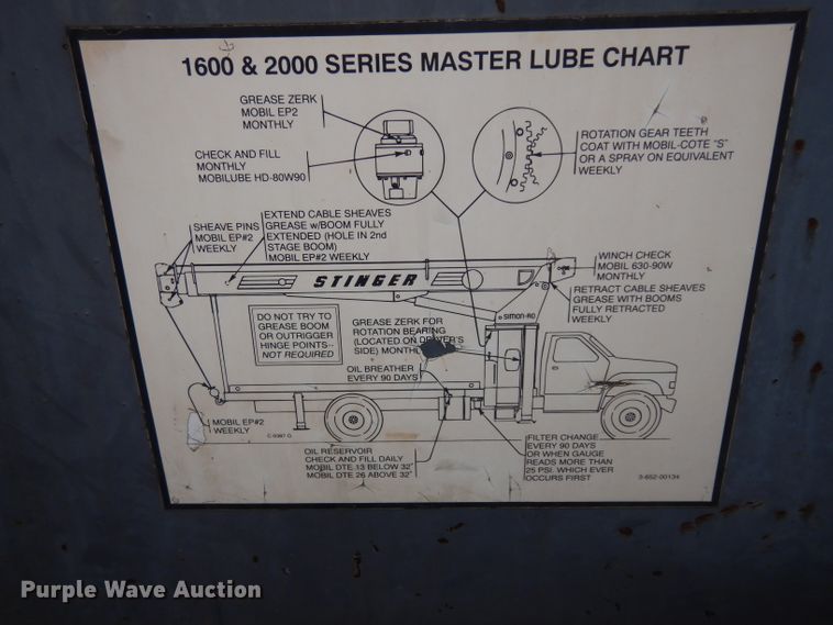 image for item DE4119 1995 International 4900 crane truck