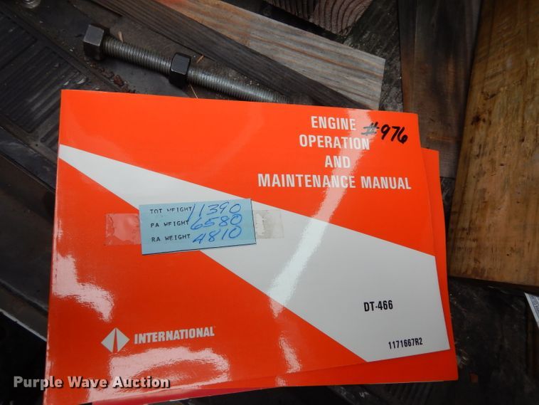 image for item DE4119 1995 International 4900 crane truck