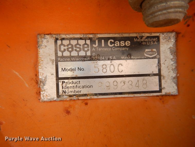 image for item DE4157 1979 Case 580C backhoe