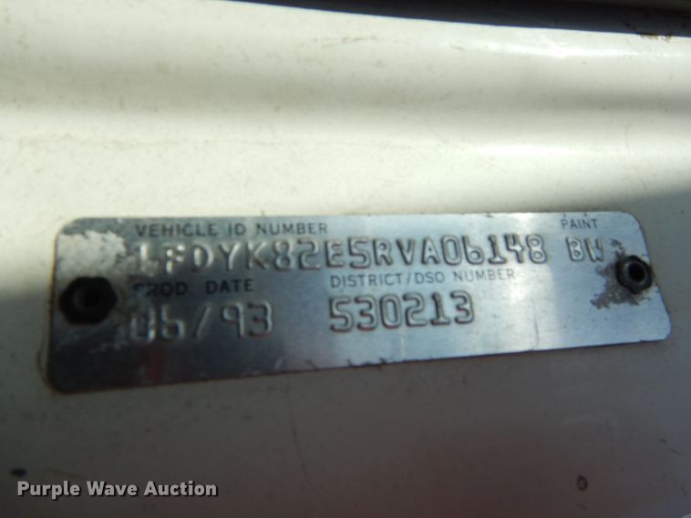 image for item DH2700 1994 Ford L8000 dump truck