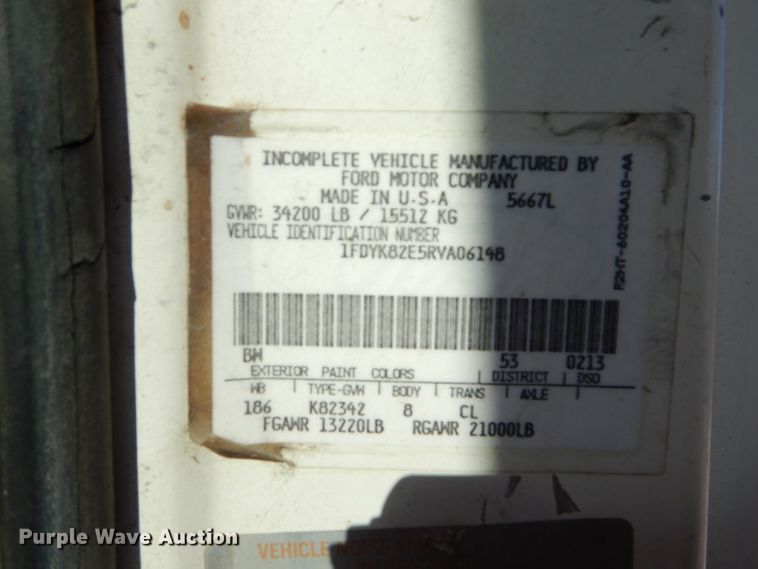 image for item DH2700 1994 Ford L8000 dump truck