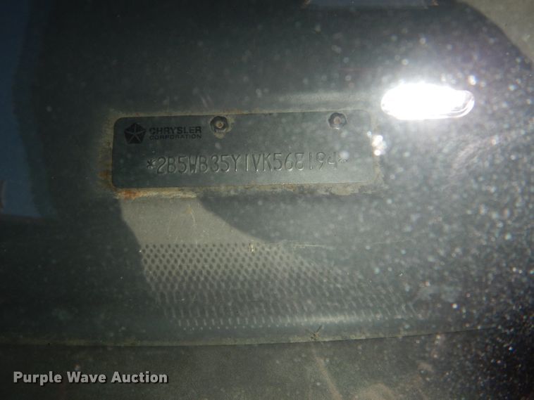 image for item DI2590 1997 Dodge Ram Wagon B3500 van