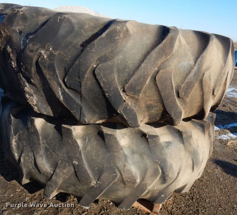 image for item EC9247 (2) 20.8-38 tires and wheels