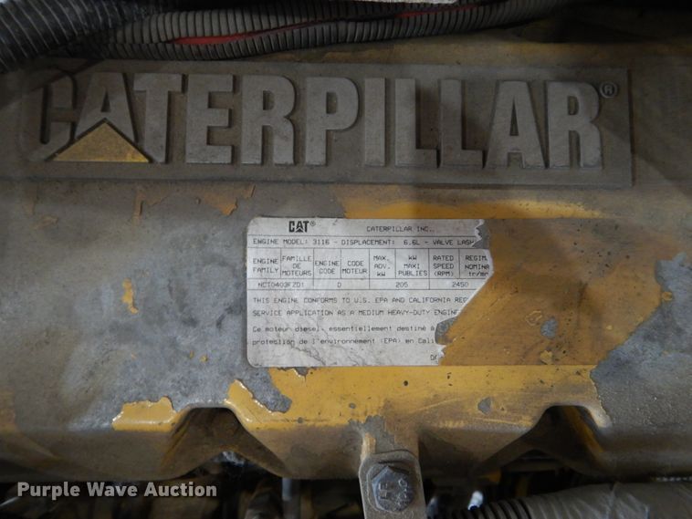 image for item EC9249 Caterpillar 3116 engine and parts