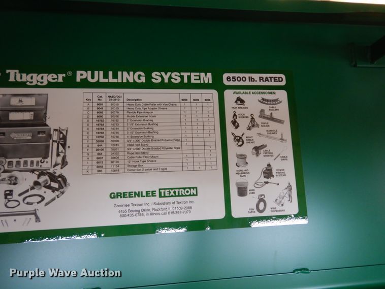 image for item FD9500 Greenlee 6000 Super Tugger cable puller