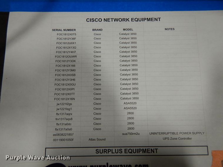 image for item FD9555 Cisco networking equipment
