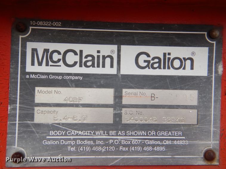 image for item FF9079 2004 Chevrolet C7500 dump truck