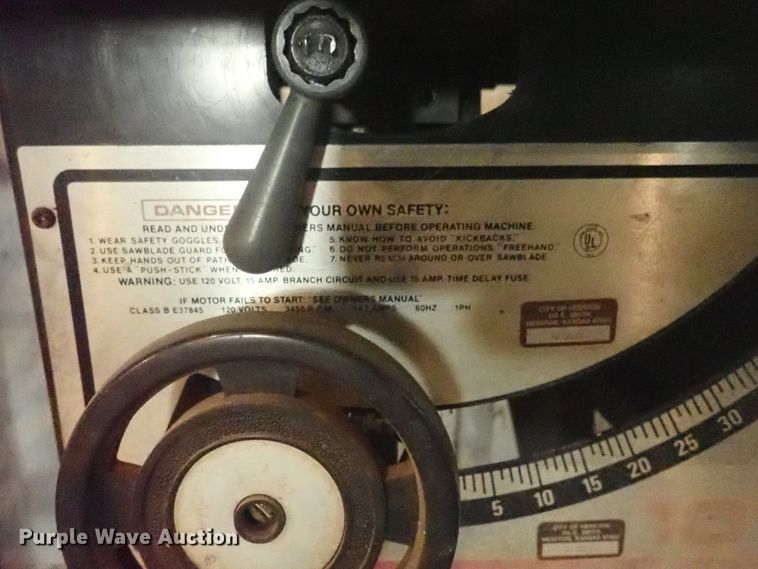 image for item FK9548 Craftsman table saw