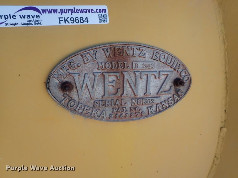 image for item FK9684 Wentz B1940 snow plow