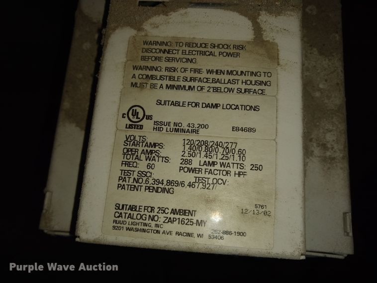 image for item GE9546 Approximately 26 Ruud lights