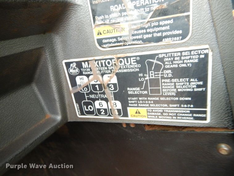 image for item GF9759 1996 Mack CH613 dump truck