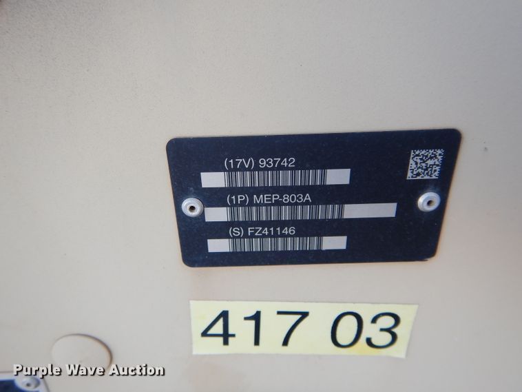 image for item GF9803 Onan MEP-803A generator