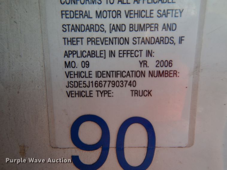 image for item GI9451 2007 GMC W5500HD flatbed truck