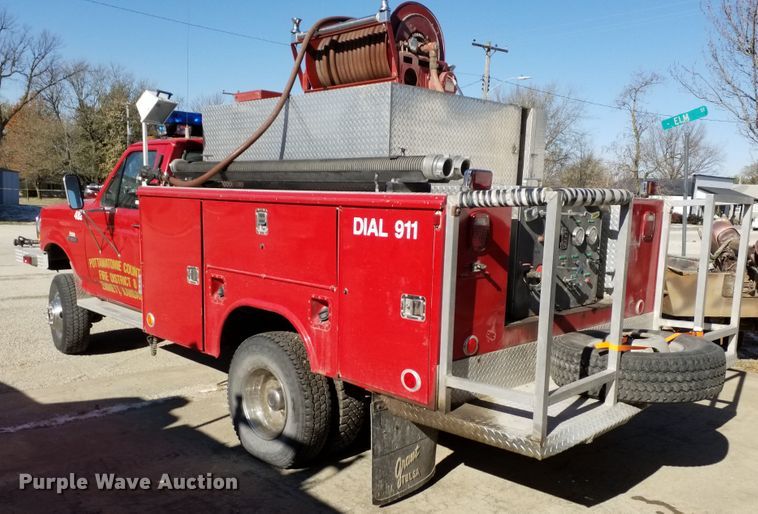 image for item GJ9078 1993 Ford F450 Super Duty brush fire truck