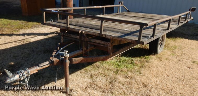 image for item GJ9144 Shop built tilt deck utility trailer