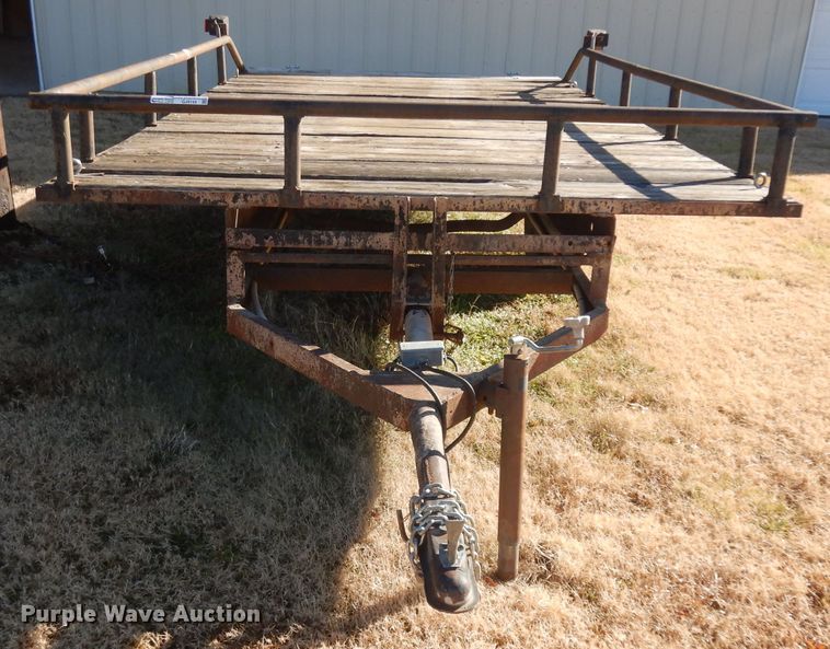 image for item GJ9144 Shop built tilt deck utility trailer