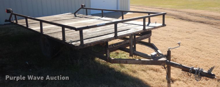 image for item GJ9144 Shop built tilt deck utility trailer