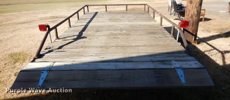 image for item GJ9144 Shop built tilt deck utility trailer