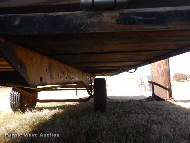 image for item GJ9144 Shop built tilt deck utility trailer