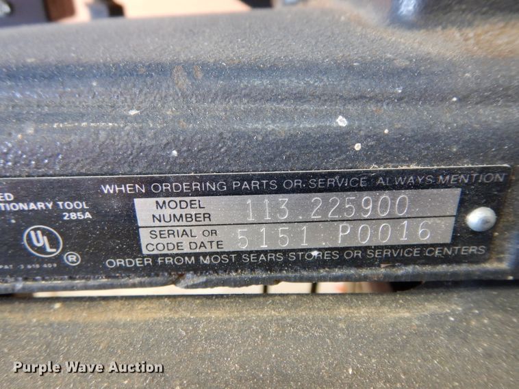 image for item GJ9146 Craftsman 113.225900 belt/disc sander