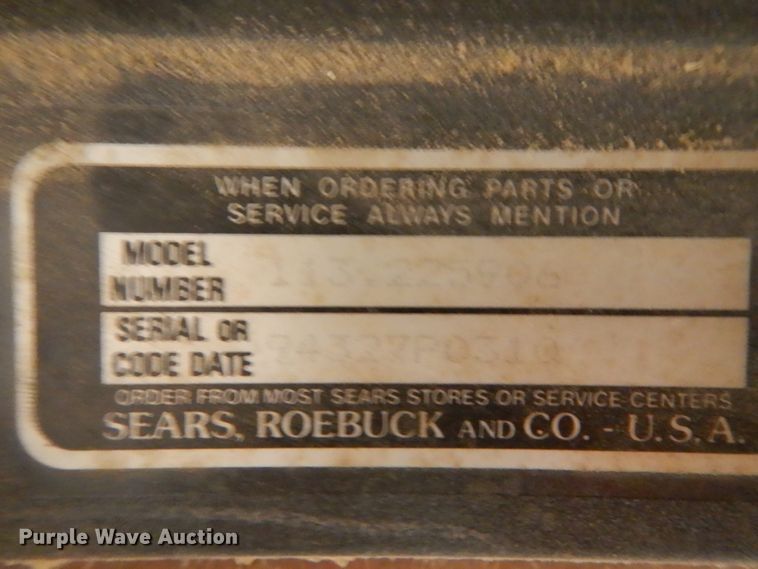 image for item GJ9149 Craftsman 113.225906 spindle sander