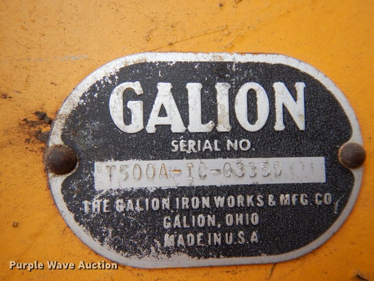 image for item GJ9153 1972 Galion T500 rigid frame motor grader