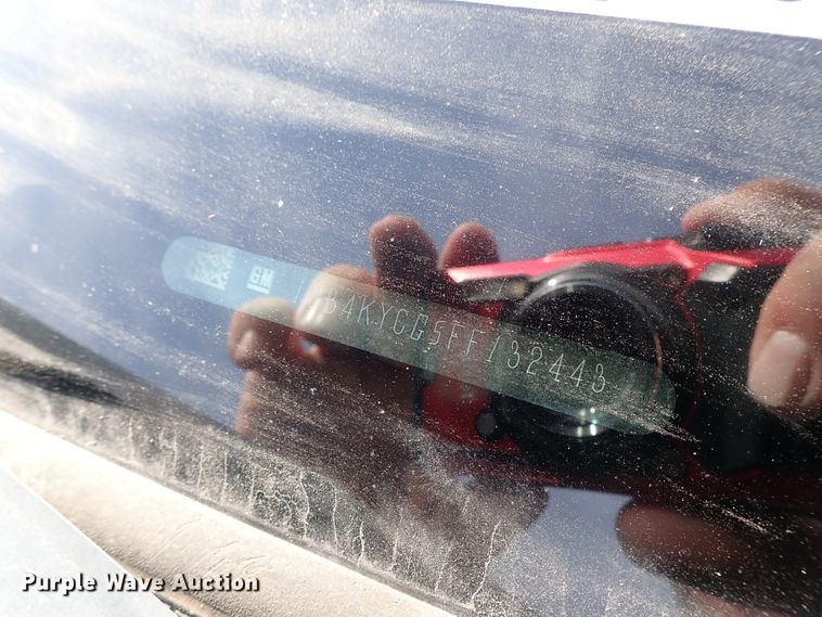 image for item DB7580 2015 Chevrolet Silverado 3500HD Crew Cab flatbed pickup truck