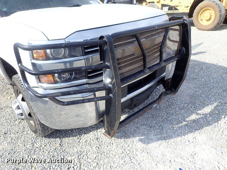 image for item DB7580 2015 Chevrolet Silverado 3500HD Crew Cab flatbed pickup truck