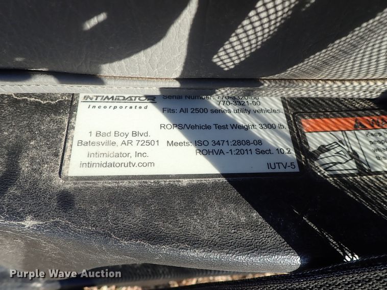 image for item DC3474 2016 Intimidator 2500 DT-6 utility vehicle